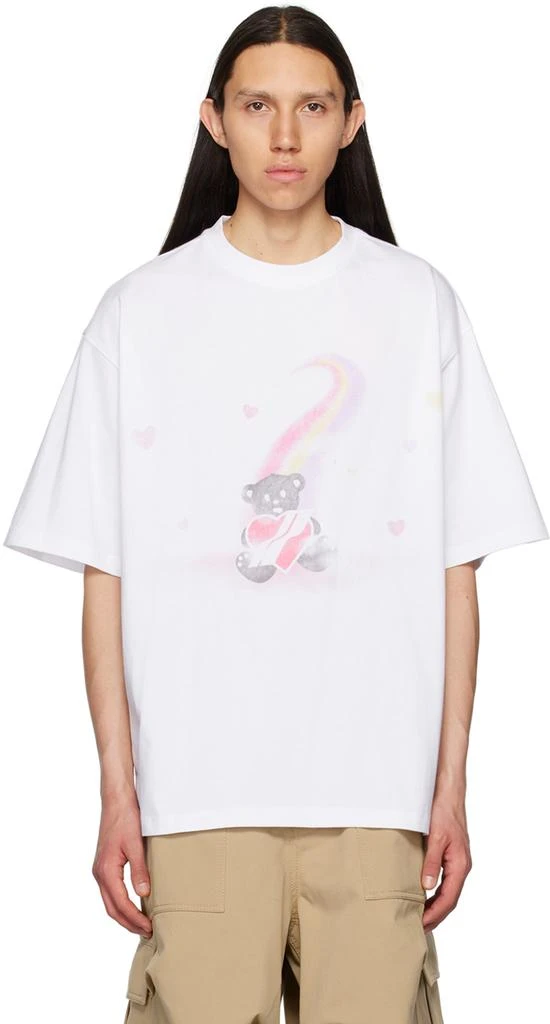 We11done White Teddy Bear T-Shirt 1