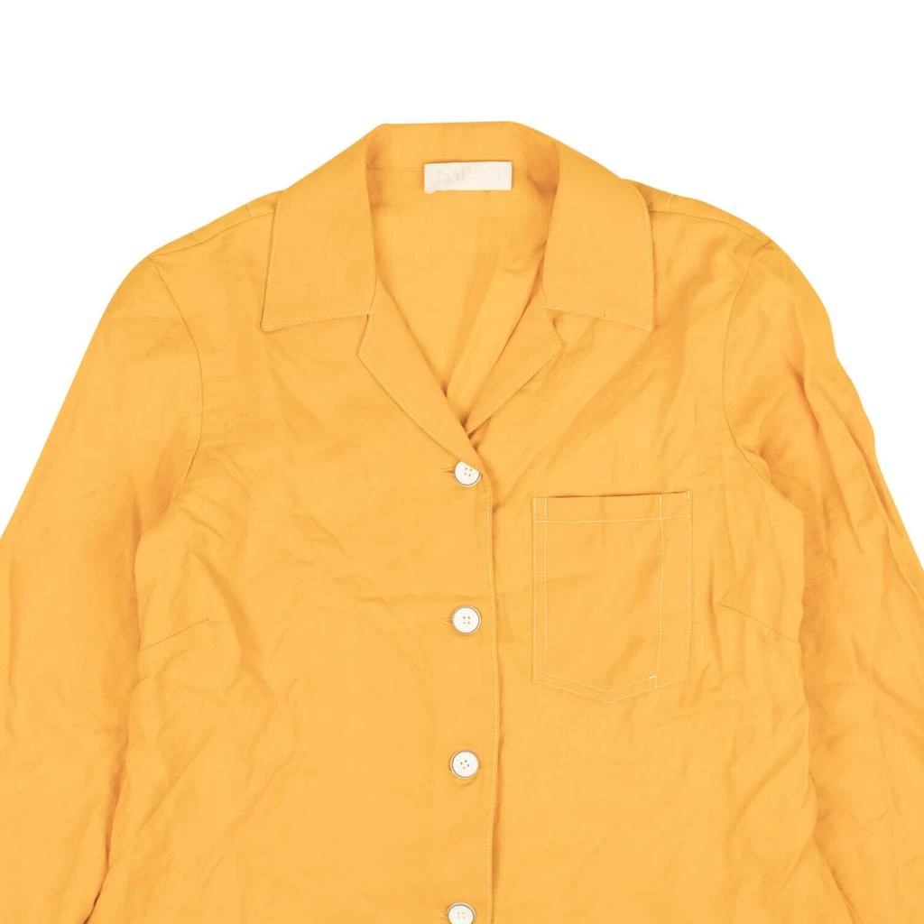 Lorod Marigold Long Sleeve Bowling Shirt - Yellow 2