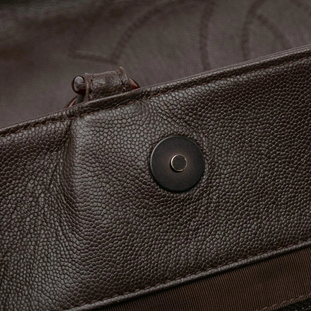 Chanel Chanel Brown Tone Caviar Leather CC Tote Bag 11