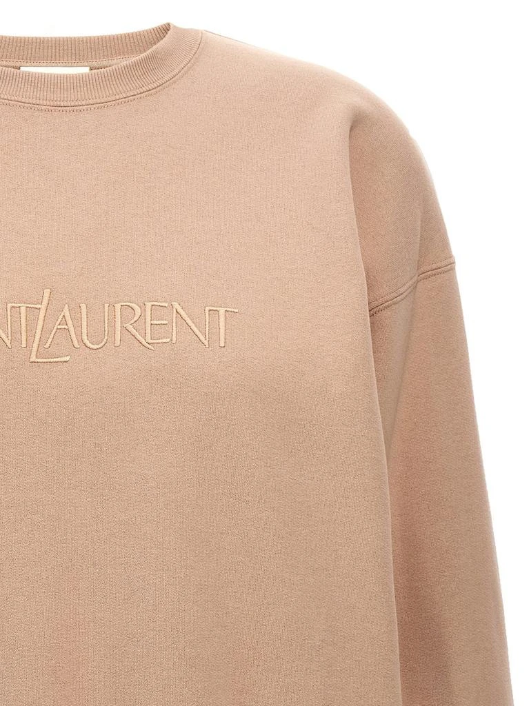 Yves Saint Laurent Saint Laurent Logo Embroidered Crewneck Sweatshirt 3