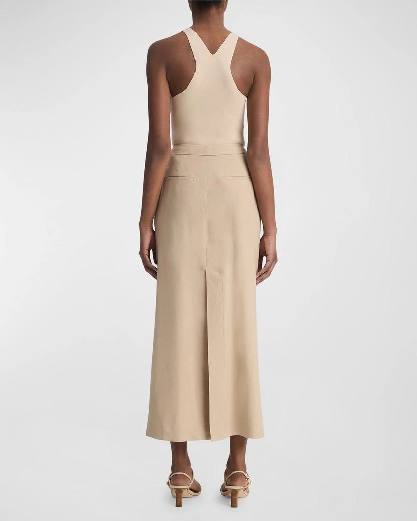 Vince Mid-Rise Linen-Blend Maxi Skirt 3