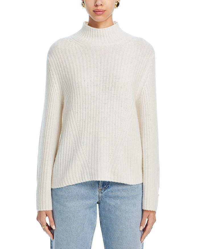 C by Bloomingdale's Cashmere Rib Knit Bell Sleeve Turtleneck Sweater - Exclusive 6