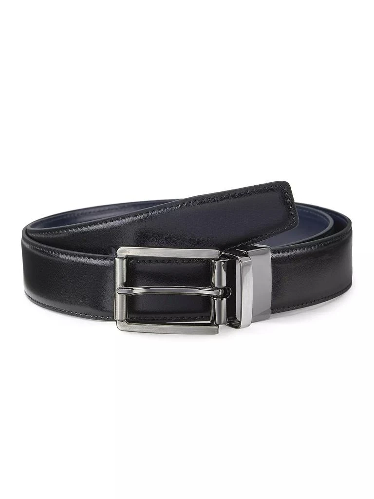 Saks Fifth Avenue COLLECTION Reversible Leather Belt 1