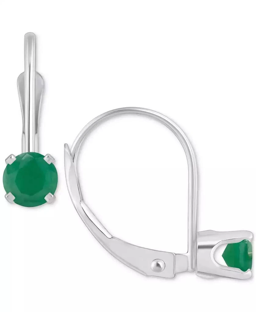Macy
s Emerald Solitaire Leverback Earrings (1/2 ct. t.w.) in 14k White Gold (Also in Ruby, Sapphire,
Tanzanite)
