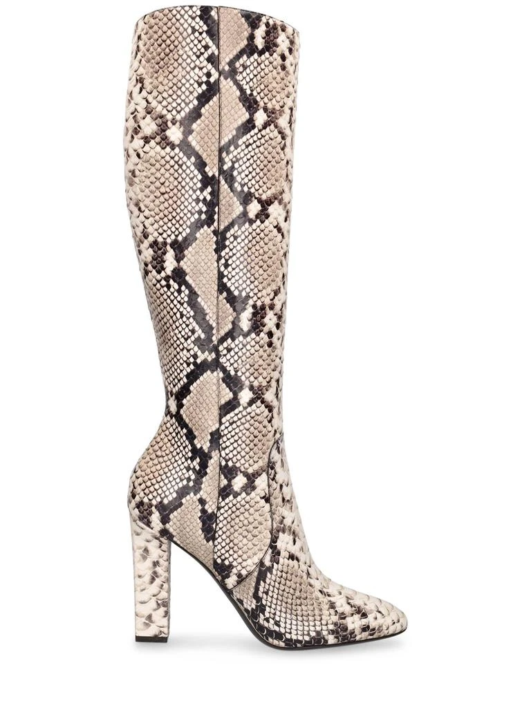 Michael Kors 110mm Carly Runway Python Print Boots 1
