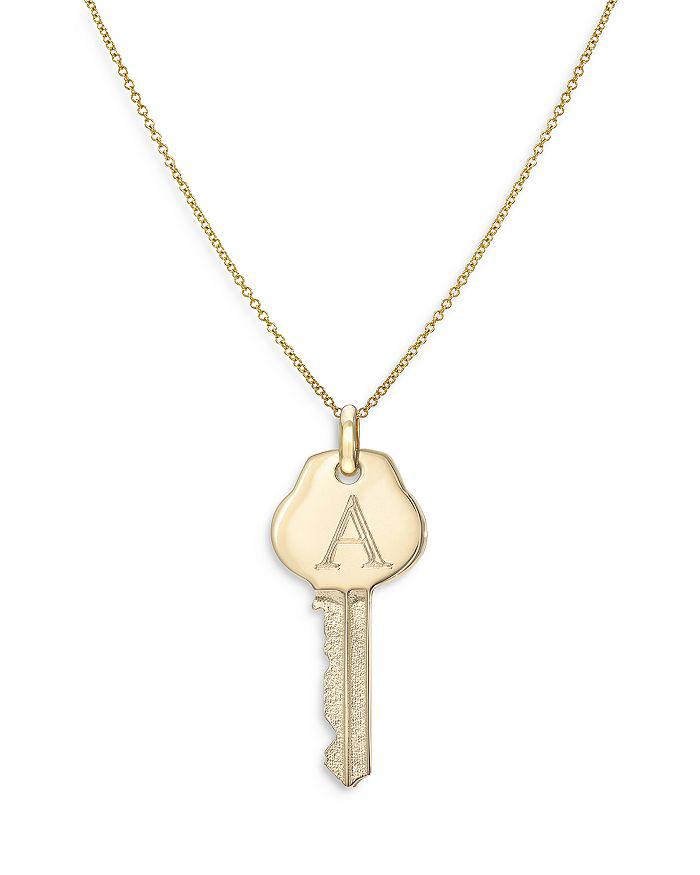 Zoe Lev 14K Yellow Gold Key Pendant Necklace, 18"