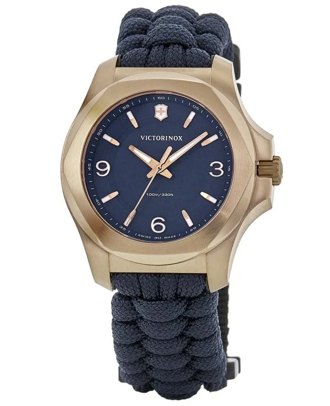 Swiss Army Victorinox Swiss Army I.N.O.X. V Quartz Blue Dial Nylon Strap Women's Watch 241955 1