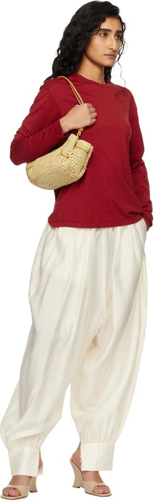 Hereu Beige 
Tan Arta Mini Raffia Bag 4