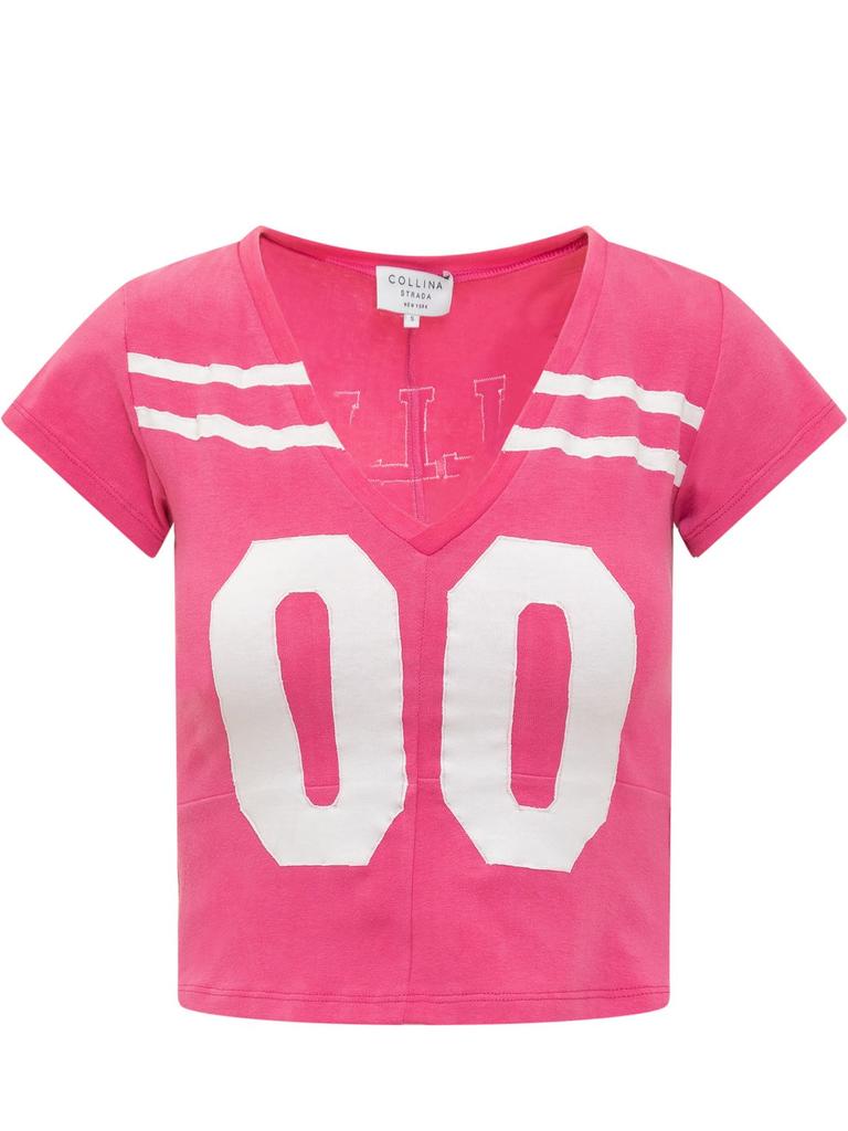 Collina Strada Collina Strada Graphic V-Neck Top