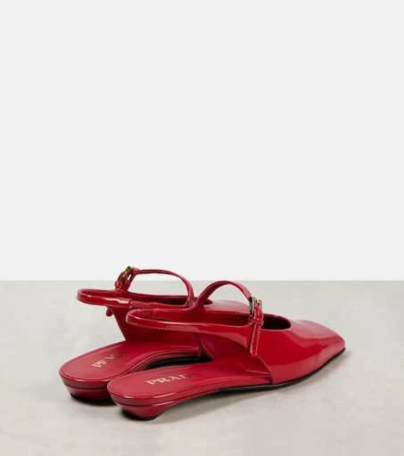 Prada Patent leather slingback flats 5