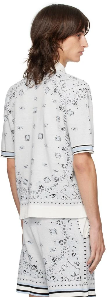 AMIRI White & Blue Bandana Shirt 3