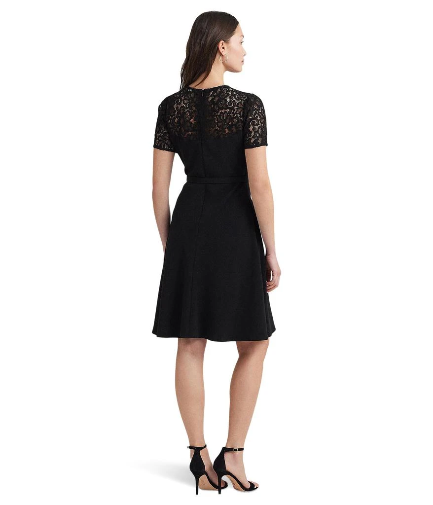 Ralph Lauren Lace-Trim Georgette Cocktail Dress 2