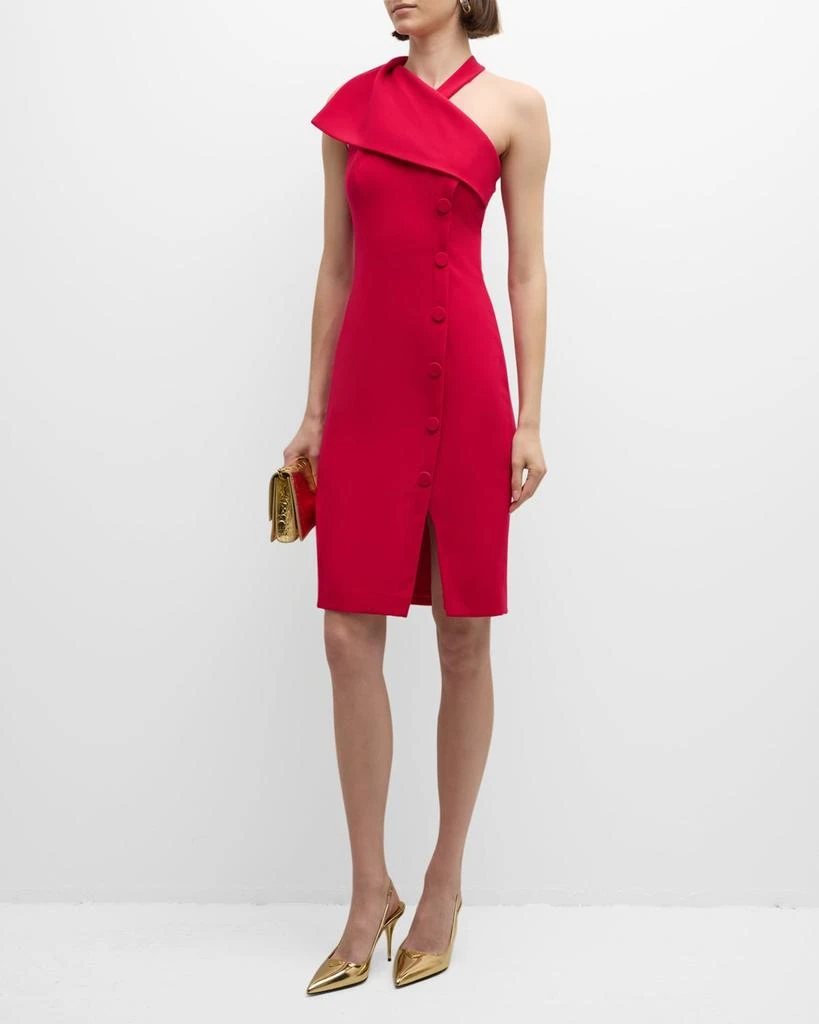 black halo asymmetrical dress Black Halo Elowen Maxi dress in Fleur de Peony