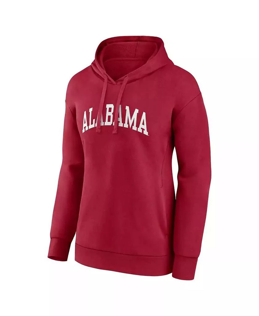 Fanatics Women's Crimson Alabama Crimson Tide Basic Arch Pullover Hoodie 2