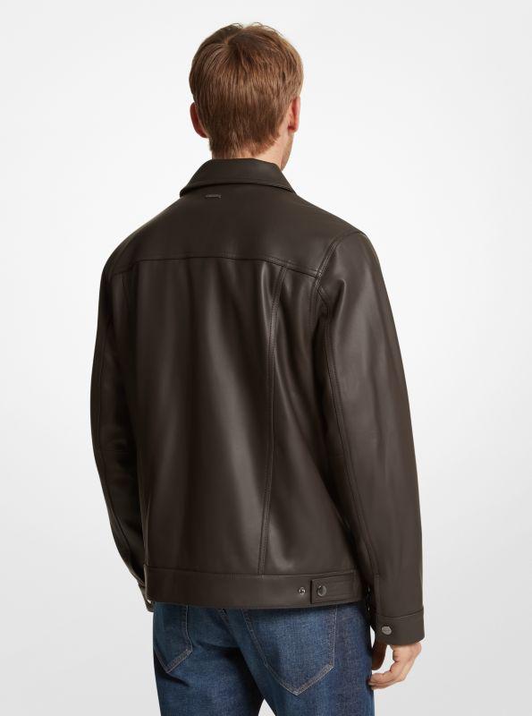 Michael Kors Forrestdale Leather Jacket