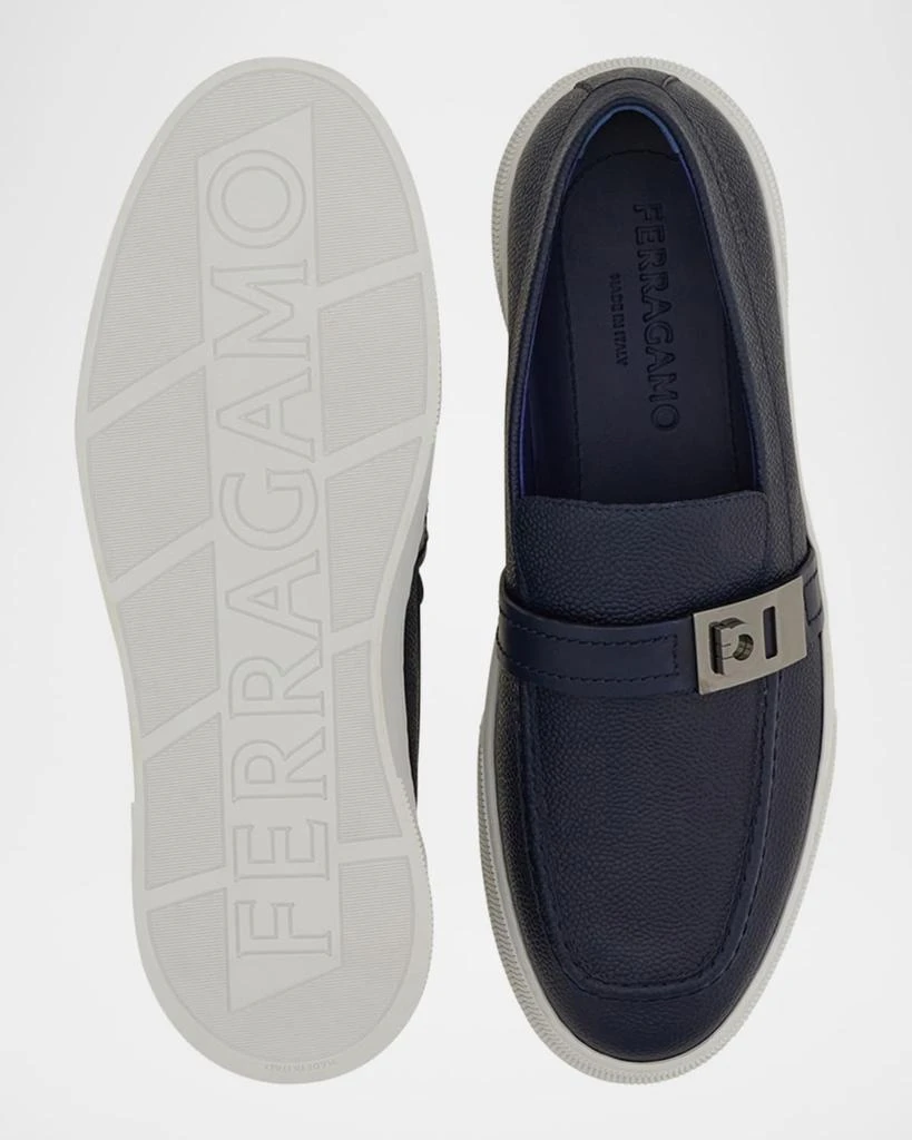 Salvatore Ferragamo Men
s Brad Gancio Slip-On Sneakers 4