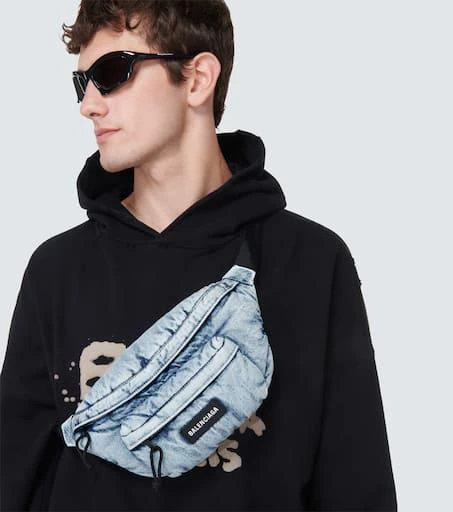 Balenciaga Explorer denim belt bag 2