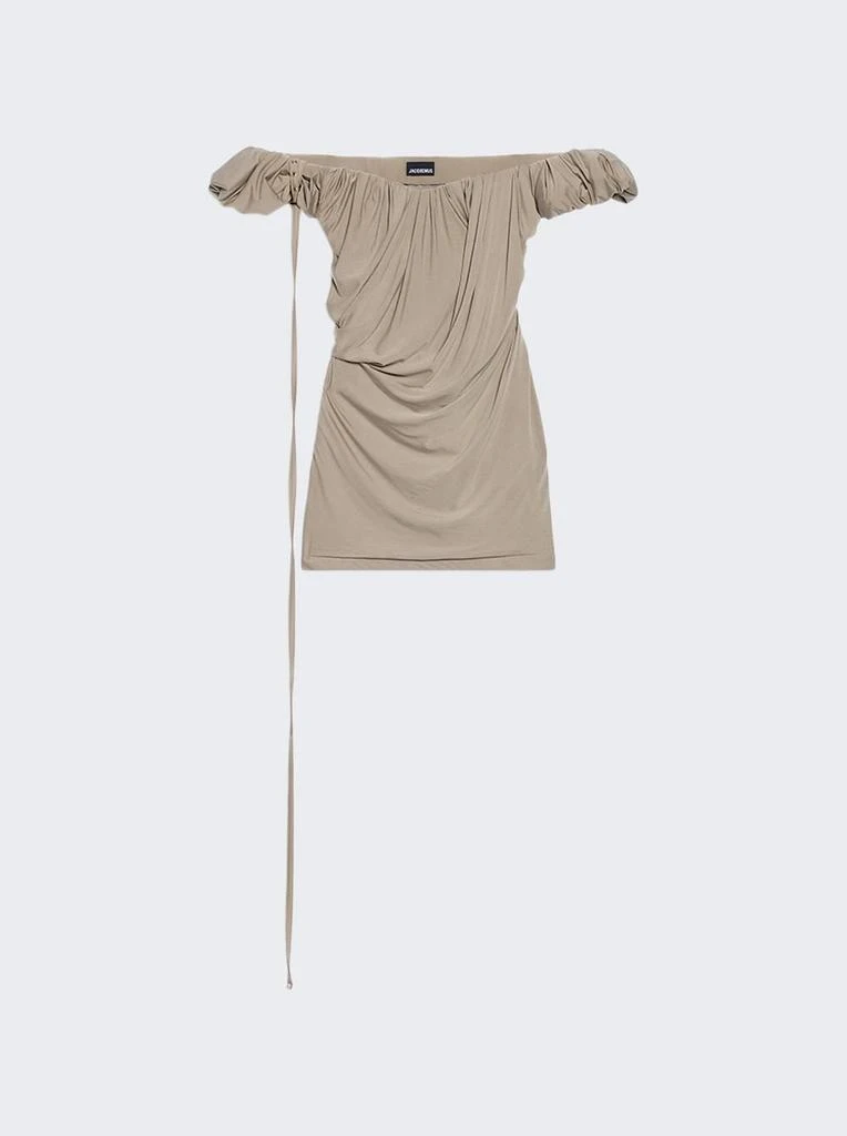 jacquemus asymmetric mini dress Jacquemus La Mini Robe TrapZe Dress