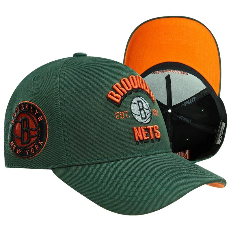 Pro Standard Pro Standard Nets Script Pinch Front Snapback - Men's 1
