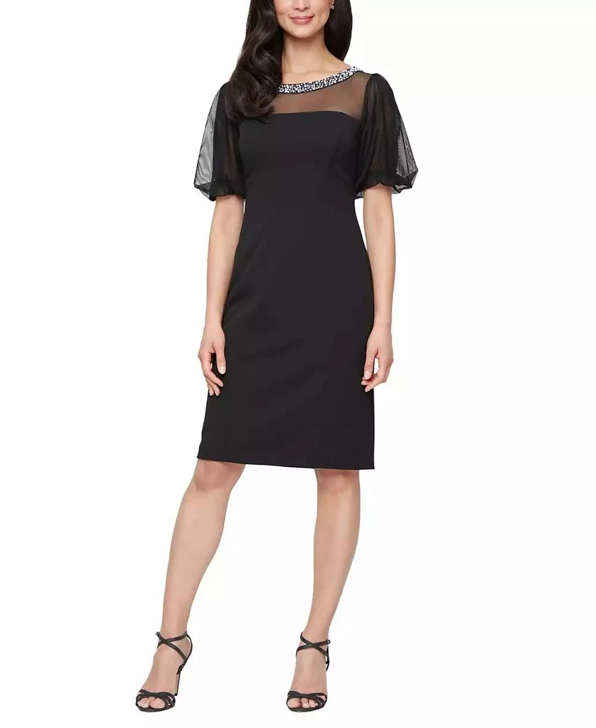 Shop Women's Short Stretch Crepe Scoop Neck Dress on Sale at BeyondStyle   Get 51% Off Women's Short Stretch Crepe Scoop Neck Dress with Limited-Time  Flash Deals, Exclusive Discounts, and Special Offers.