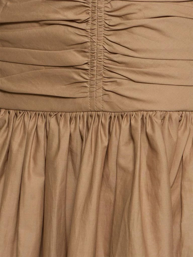 Matteau Strapless Drop Waist Poplin Long Dress 4