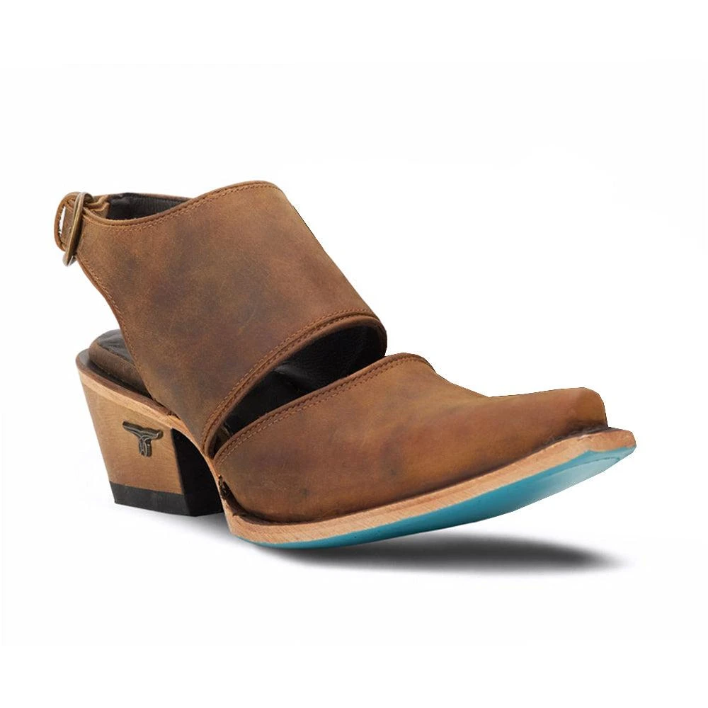 LANE Plain Robin Cut-Outs Snip Toe Mule Booties 2