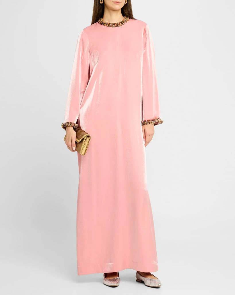 ALEMAIS Orion Beaded Trim Gown 4