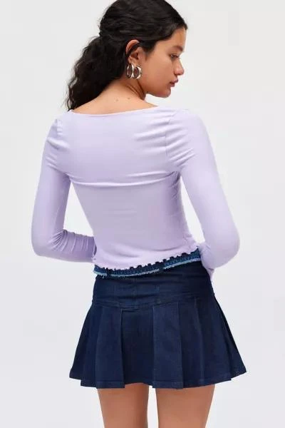 Kimchi Blue Kimchi Blue Quinn Ribbed Long Sleeve Top 4