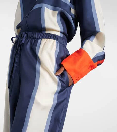 SIR. Dazed printed silk palazzo pants 4