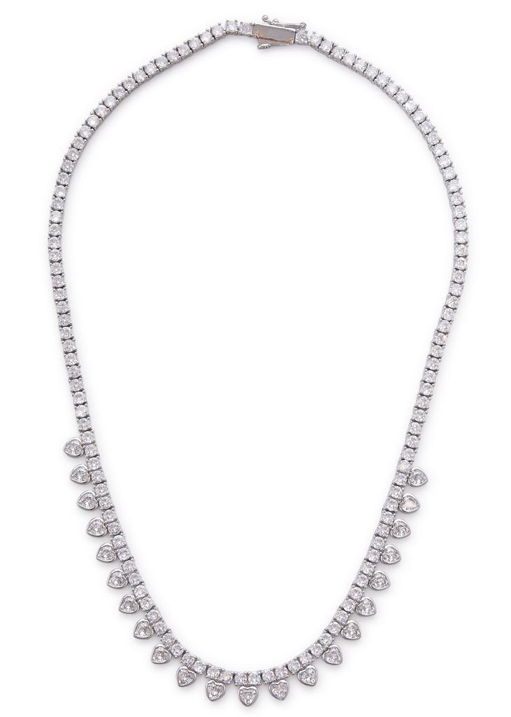 FALLON Bezel Bib crystal-embellished necklace