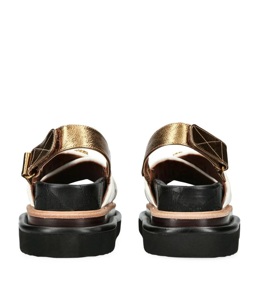Kurt Geiger Leather Orson Cross-Strap Sandals 2