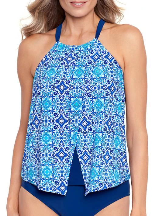 American Beach Beach Santorini Coast Tile Treasure Swim Top 1