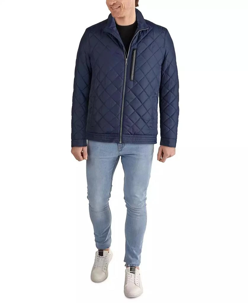 Cole Haan Cole Hann Men's Diamond Quilt Jacket with Faux Sherpa Lining 1