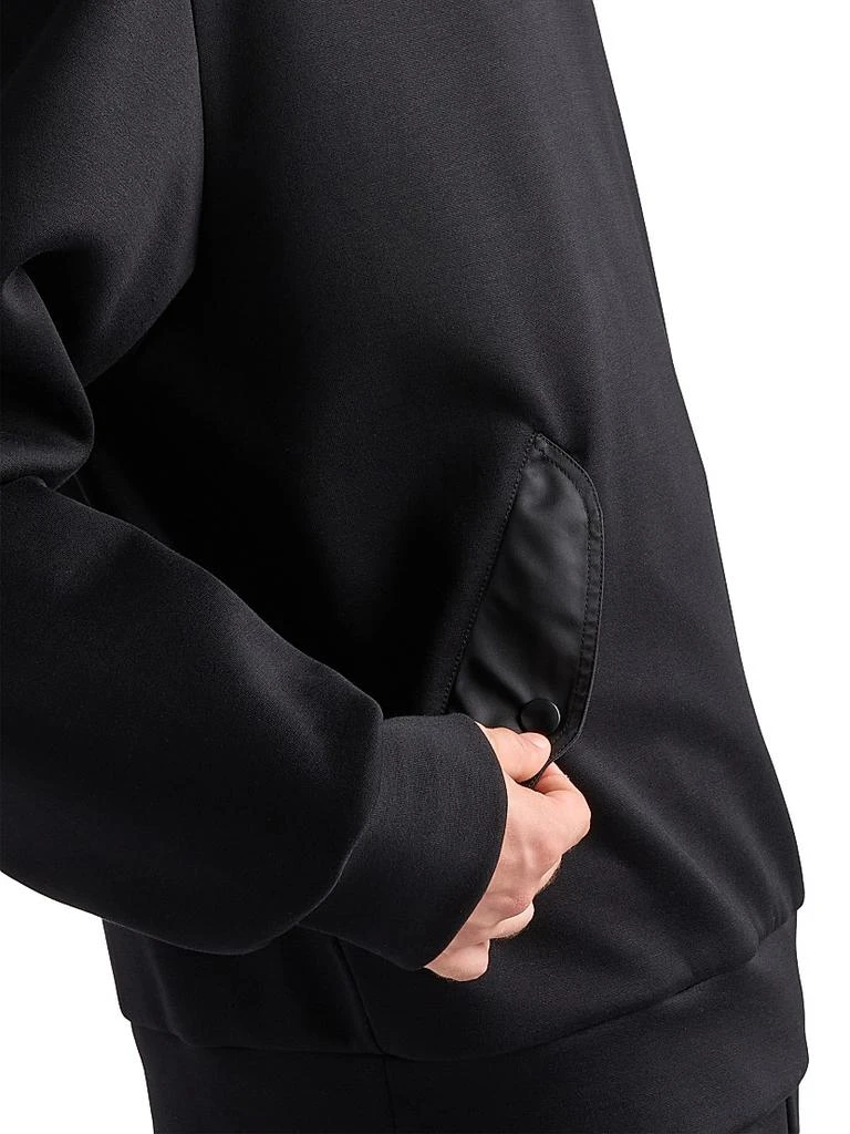 Prada Cotton Fleece and Re-Nylon Hoodie 6