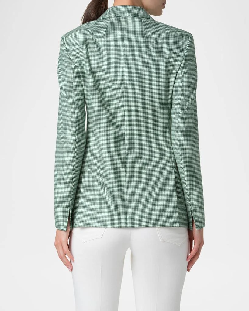 Akris Single-Breasted Cashmere Pepita Jacket 3