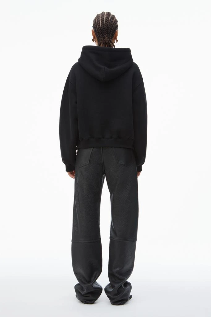 Alexander Wang PUFF LOGO HOODIE IN STRUCTURED TERRY 4