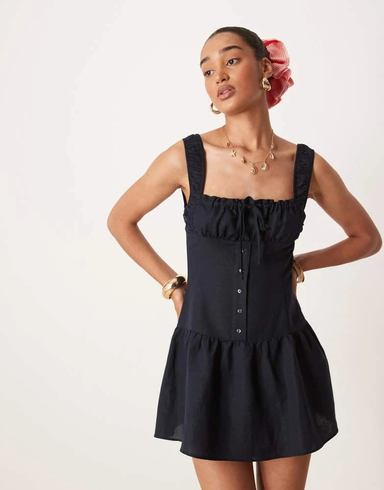 green emerald velvet dress Smocked Drop Waist Midi Dress – WeWoreWhat
