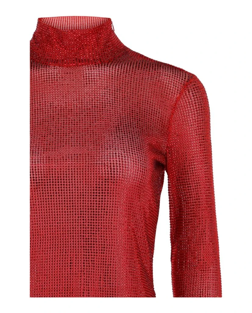 Salvatore Ferragamo Crystal-Embellished Long Sleeve Top 3