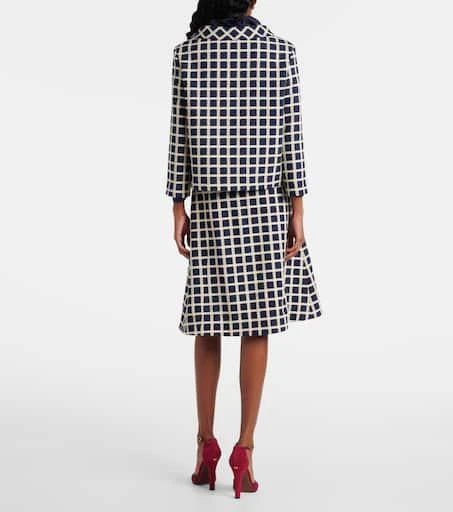 Valentino Checked wool and cotton-blend jacket 3