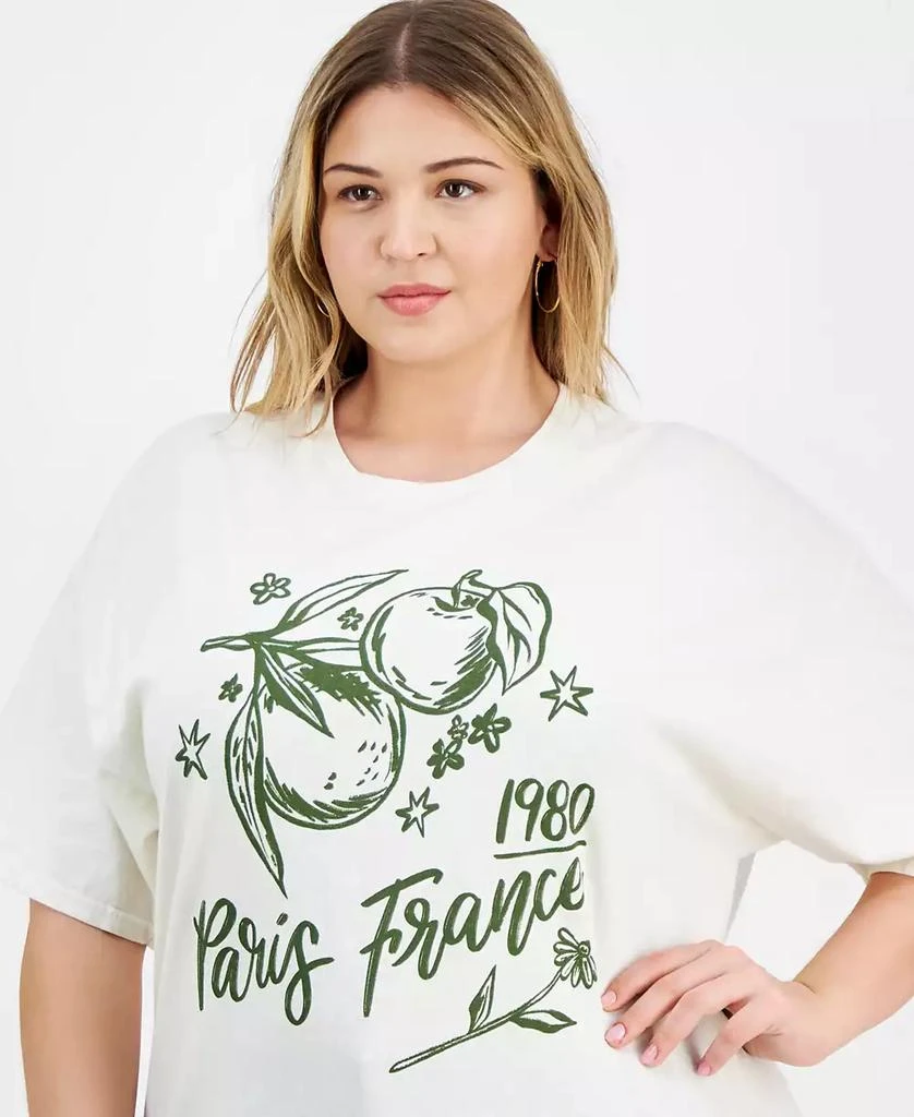 Rebellious One Trendy Plus Size Cotton Paris France 1980 T-Shirt 3