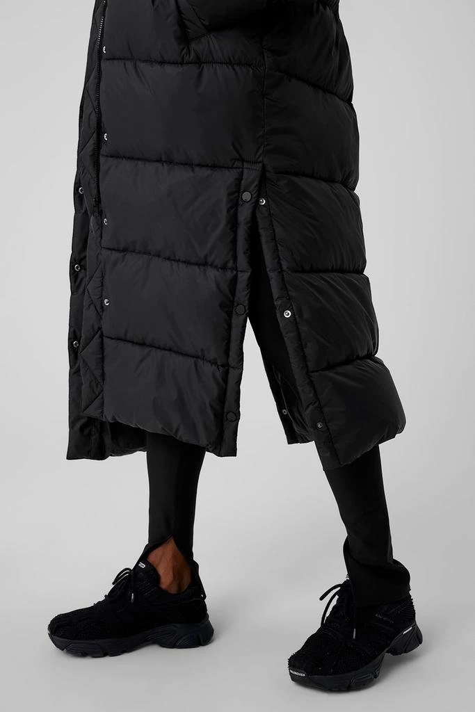 Alo Gold Rush Puffer Trench - Black 6