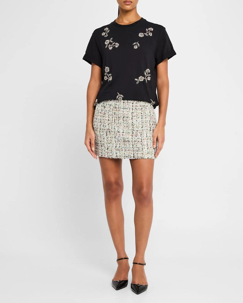 Cinq a Sept Bree Short-Sleeve Rhinestone Vine Tee 2