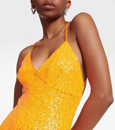 Norma Kamali Sequined gown 4