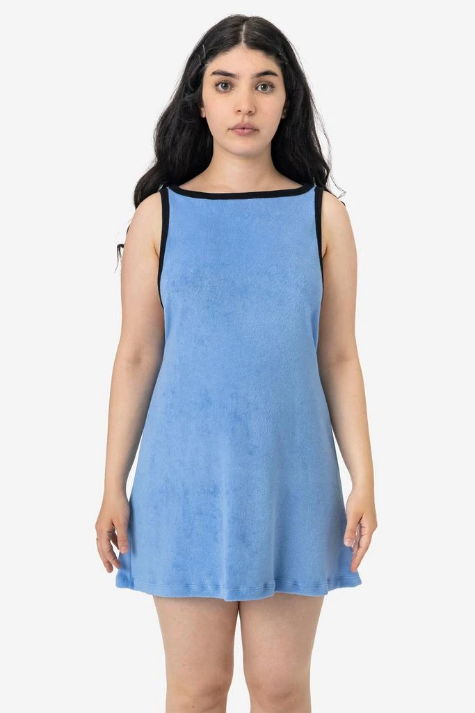 Los Angeles Apparel RLT3629 - Loop Terry Boatneck A-Line Dress 12