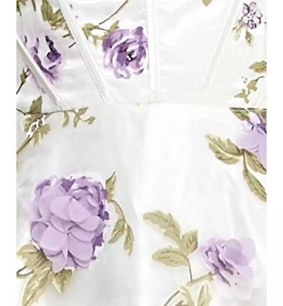 Say Yes Juniors' 3D Floral Embellished Ball Gown, Created for Macy's 4