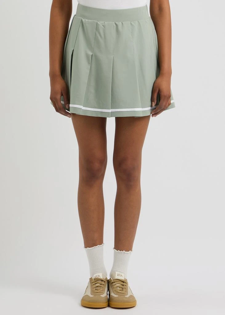 Varley Clarendon pleated stretch-jersey skort  2