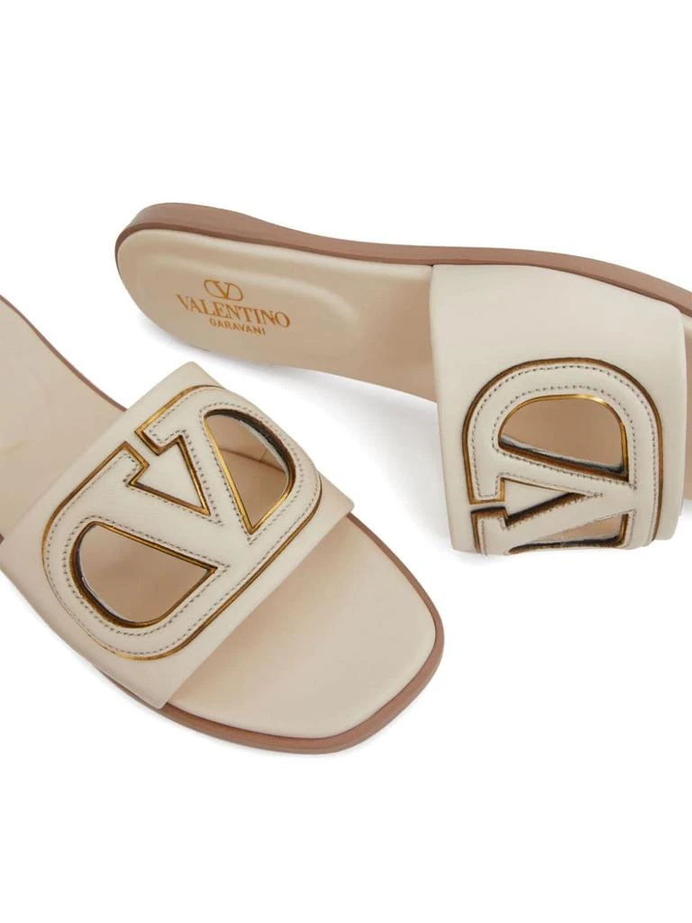 Valentino VLOGO CUT-OUT LEATHER SANDALS 5
