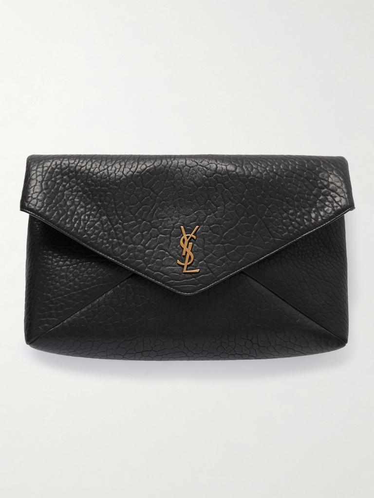 ショルダーバッグ SAINT LAURENT CASSANDRA ENVELOPE MESSENGER BAG Cassandre Envelope leather messenger bag in black - Saint
