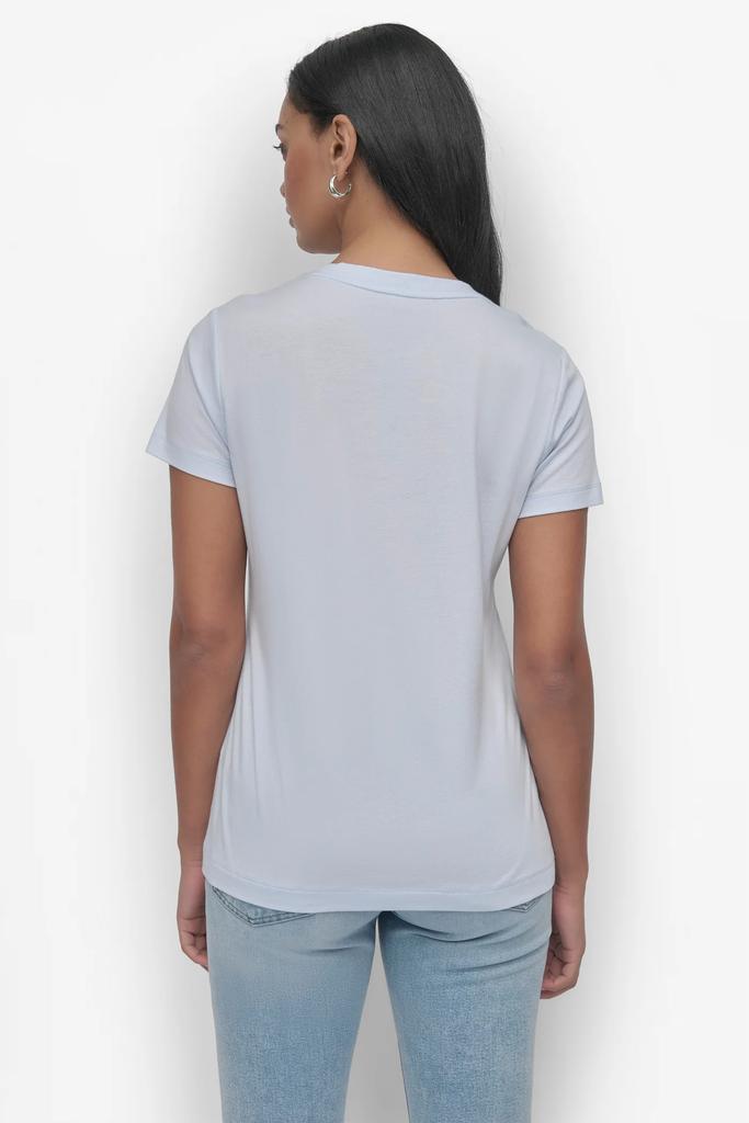 DKNY SEQUIN LOGO CREW NECK TEE