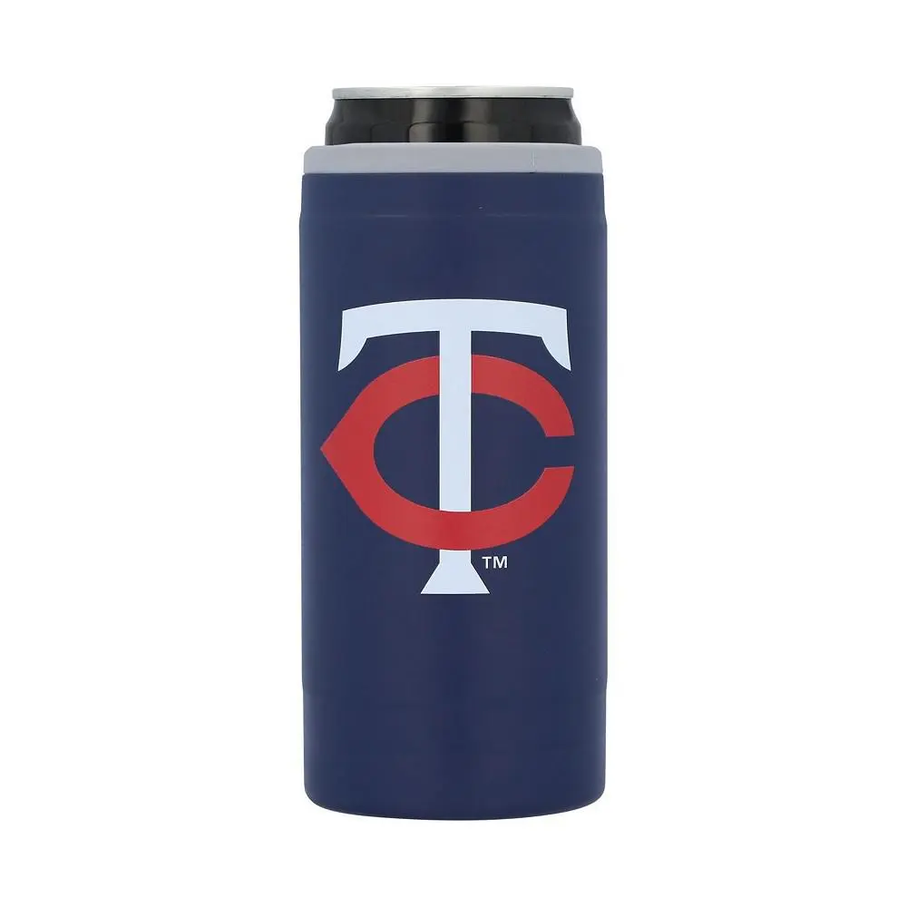 Logo Brands Minnesota Twins 12 Oz Flipside Powdercoat Slim Can Cooler